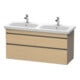 Duravit Waschtischunterschrank DuraStyle 123x44,8x61cm, 2 A, B li/re, Ei nat/b ma-1