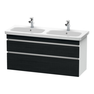 Duravit Waschtischunterschrank DuraStyle 123x44,8x61cm, 2 A, B li/re, Ei sw/we ma