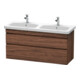 Duravit Waschtischunterschrank DuraStyle 123x44,8x61cm, 2 A, B li/re, Nussb dkl.-1
