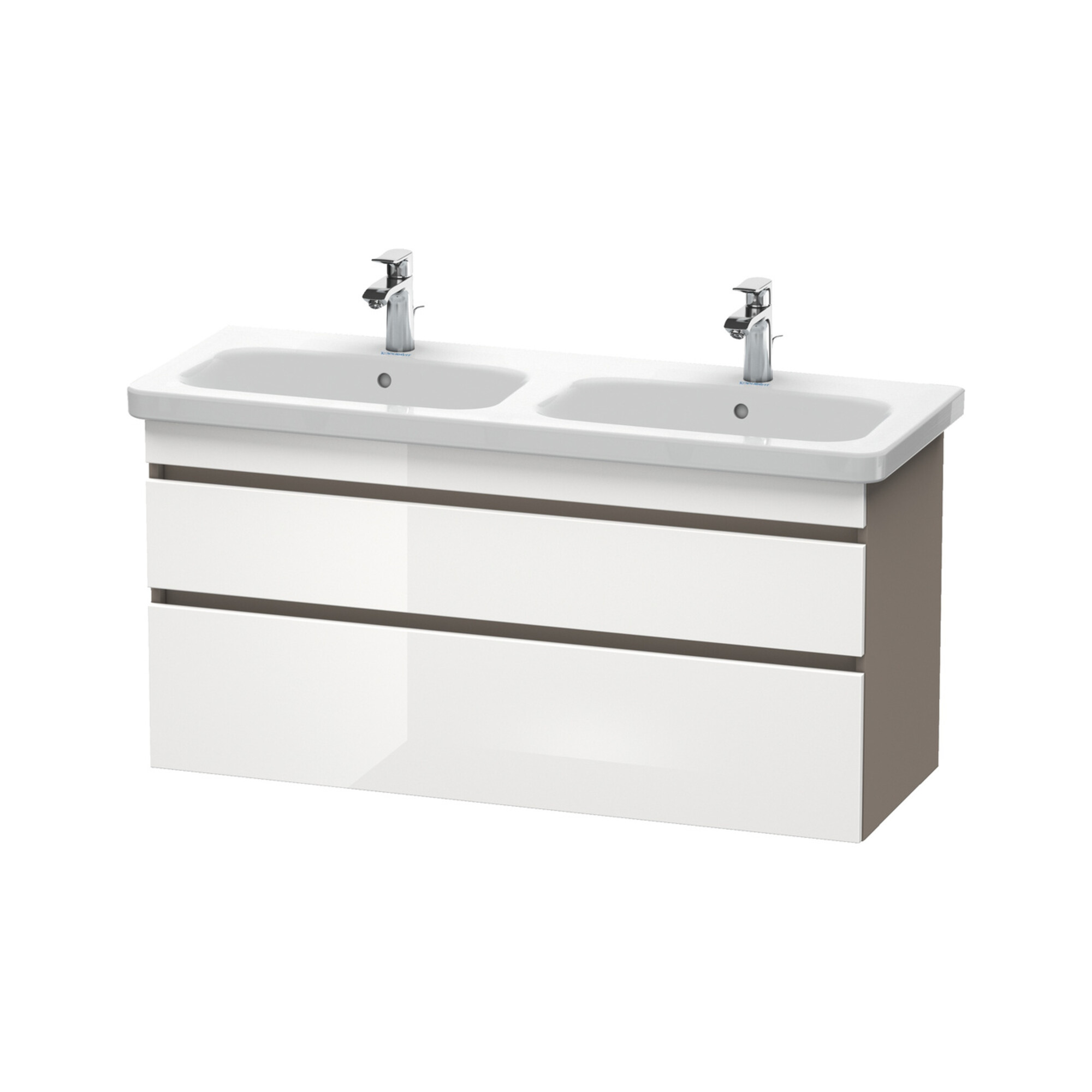 Duravit Waschtischunterschrank DuraStyle 123x44,8x61cm, 2 A, B li/re, we. hg/b ma