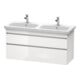 Duravit Waschtischunterschrank DuraStyle 123x44,8x61cm, 2 A, Beck. li/re, we. hgl-1