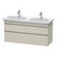 Duravit Waschtischunterschrank DuraStyle 123x44,8x61cm, 2 Ausz., Beck. li/re, Tau-1