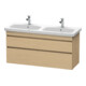 Duravit Waschtischunterschrank DuraStyle 123x44,8x61cm, 2 AZ, Beck. li/re, Ei Nat-1