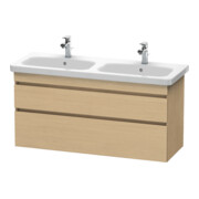 Duravit Waschtischunterschrank DuraStyle 123x44,8x61cm, 2 AZ, Beck. li/re, Ei Nat