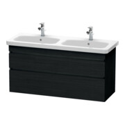 Duravit Waschtischunterschrank DuraStyle 123x44,8x61cm, 2 AZ, Beck. li/re, Ei sw-1
