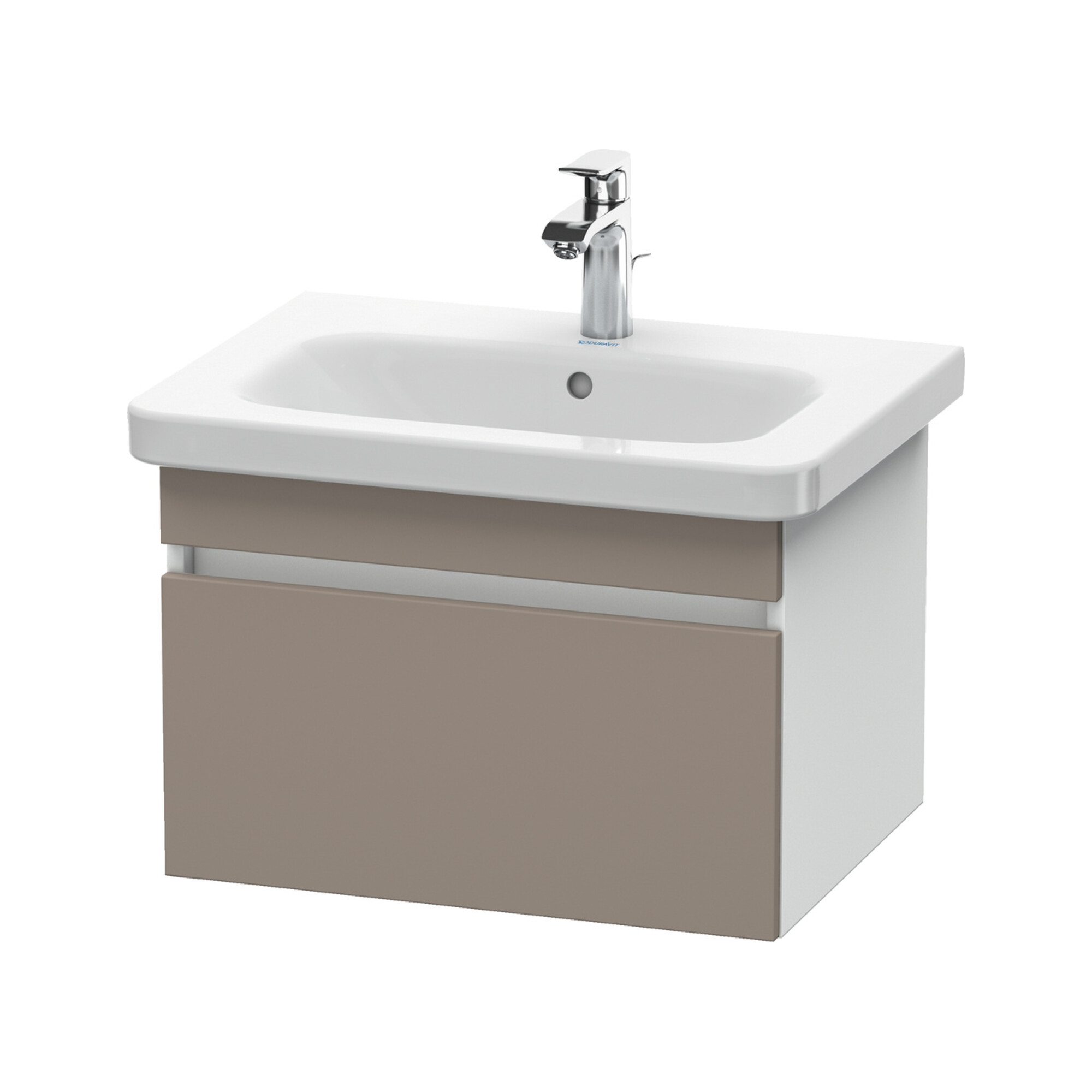 Duravit Waschtischunterschrank DuraStyle 58x44,8cm, ba matt/we ma, 1 Ausz., wandhängend