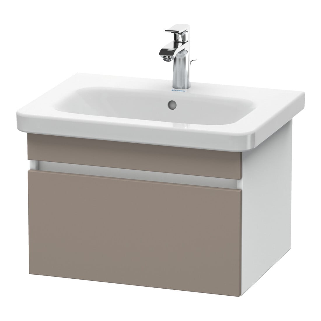 Duravit Waschtischunterschrank DuraStyle 58x44,8cm, ba matt/we ma, 1 Ausz., wandhängend