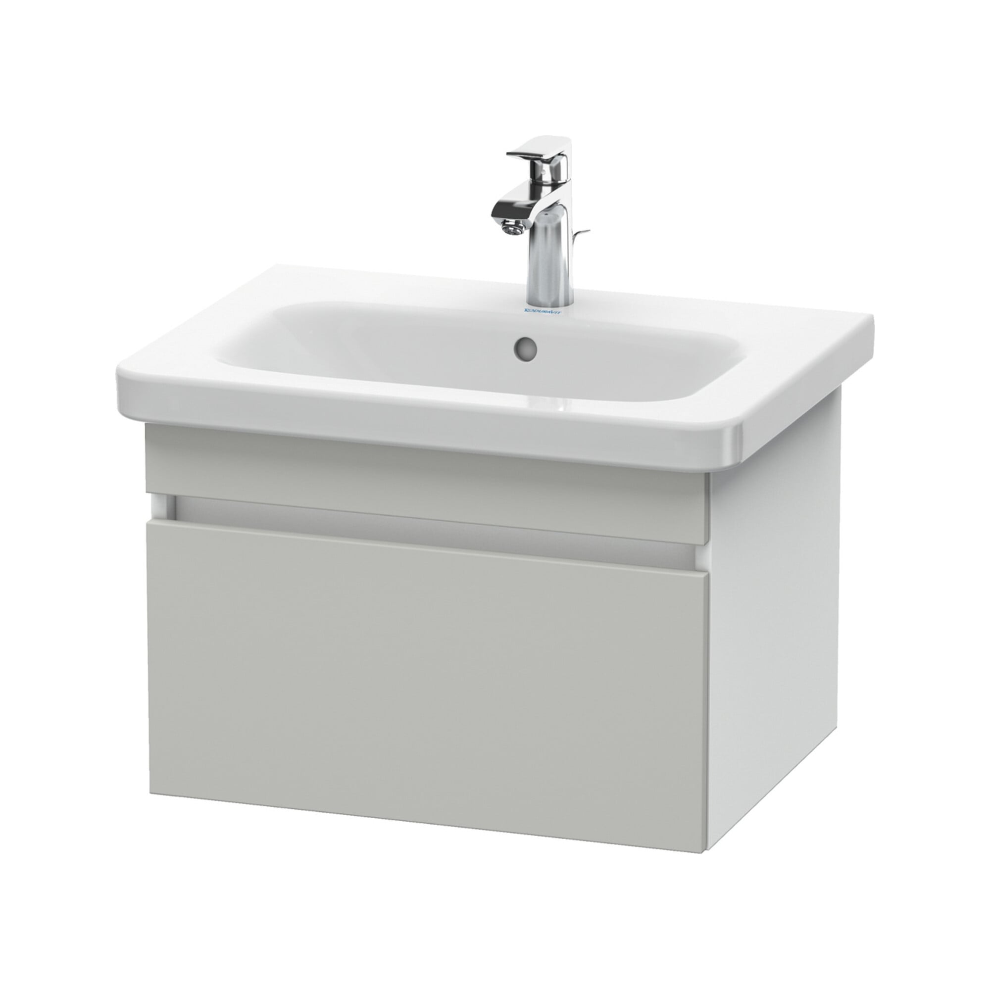Duravit Waschtischunterschrank DuraStyle 58x44,8cm, betgr/we ma, 1 Ausz., wandhängend
