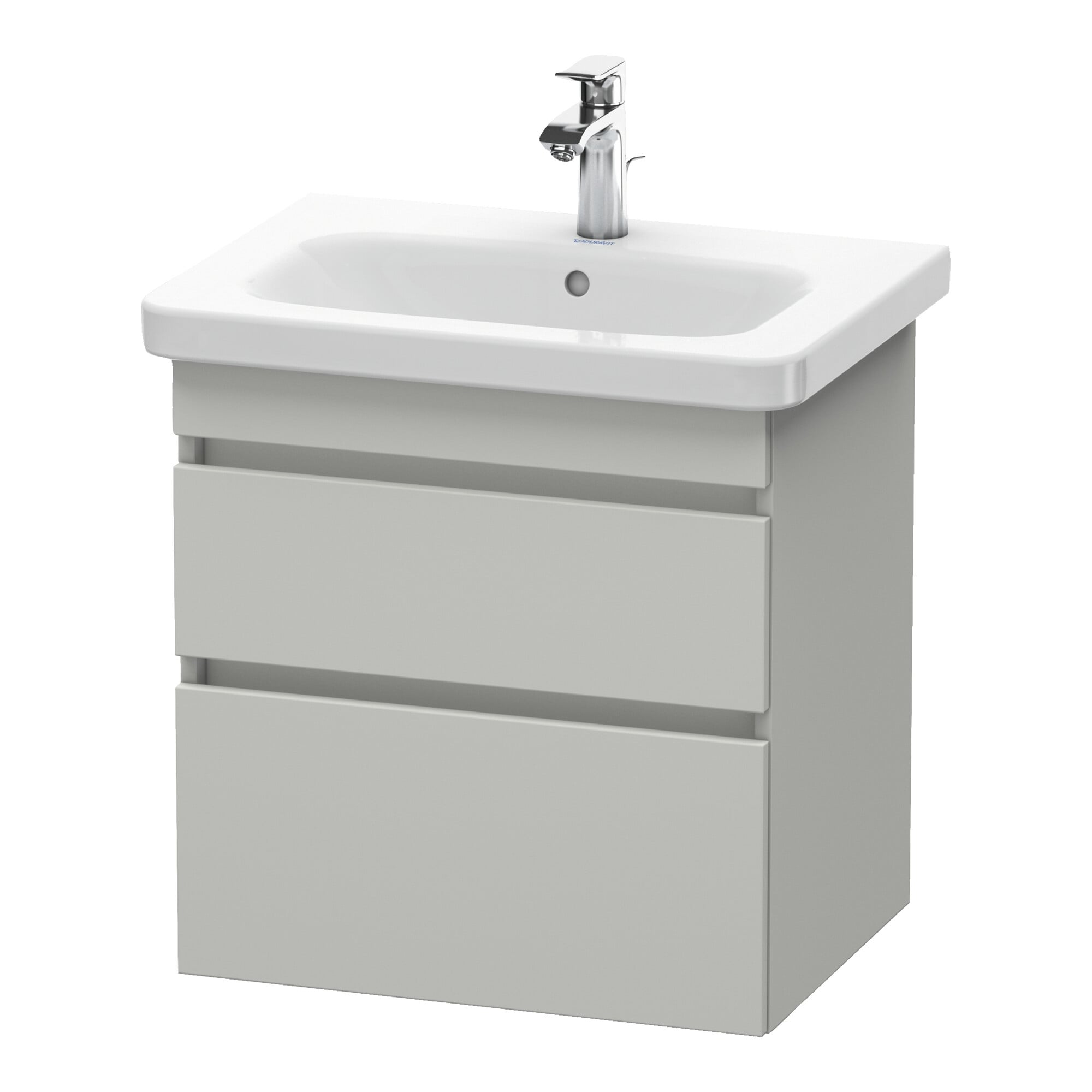 Duravit Waschtischunterschrank DuraStyle 58x44,8cm, betongr ma, 2 SchKa., wandhängend