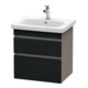 Duravit Waschtischunterschrank DuraStyle 58x44,8cm, E sw/Bas ma, 2 SchKa., wandhängend-1