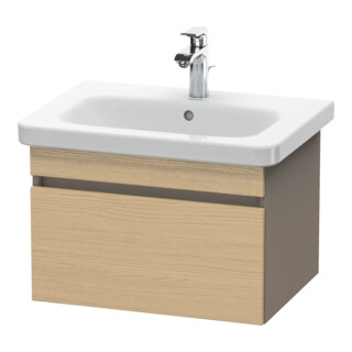Duravit Waschtischunterschrank DuraStyle 58x44,8cm, Ei nat/b ma, 1 Ausz., wandhängend