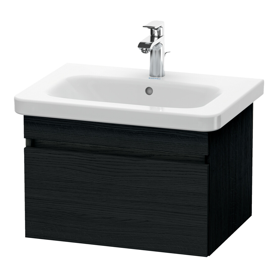 Duravit Waschtischunterschrank DuraStyle 58x44,8cm, Ei sw, 1 Auszug, wandhängend