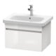 Duravit Waschtischunterschrank DuraStyle 58x44,8cm, Ei sw, 1 Auszug, wandhängend
