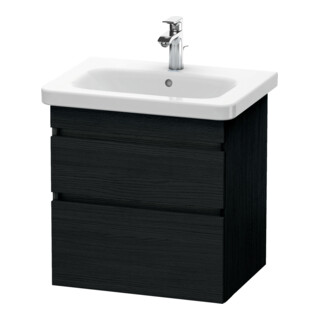 Duravit Waschtischunterschrank DuraStyle 58x44,8cm, Ei sw, 2 Schubk., wandhängend