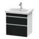 Duravit Waschtischunterschrank DuraStyle 58x44,8cm, Ei sw/we ma, 2 SchKa., wandhängend-1