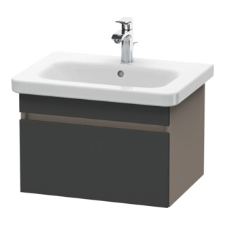 Duravit Waschtischunterschrank DuraStyle 58x44,8cm, gra m/bas ma, 1 Ausz., wandhängend