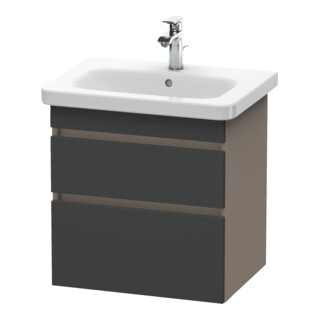 Duravit Waschtischunterschrank DuraStyle 58x44,8cm, gra m/bas ma, 2 SchKa., wandhängend