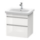 Duravit Waschtischunterschrank DuraStyle 58x44,8cm, gra m/bas ma, 2 SchKa., wandhängend