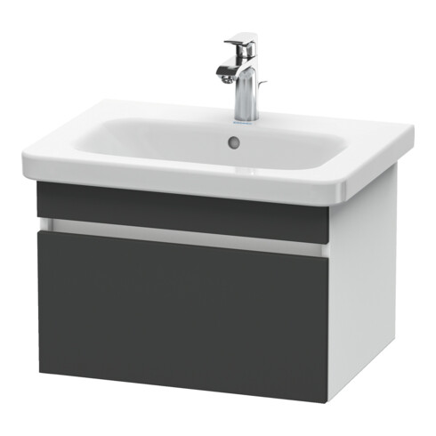 Duravit Waschtischunterschrank DuraStyle 58x44,8cm, gra m/we ma, 1 Ausz., wandhängend