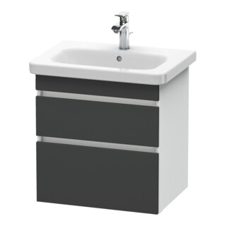 Duravit Waschtischunterschrank DuraStyle 58x44,8cm, gra m/we ma, 2 SchKa., wandhängend