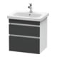Duravit Waschtischunterschrank DuraStyle 58x44,8cm, gra m/we ma, 2 SchKa., wandhängend-1
