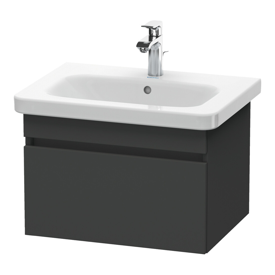 Duravit Waschtischunterschrank DuraStyle 58x44,8cm, graph ma, 1 Ausz., wandhängend
