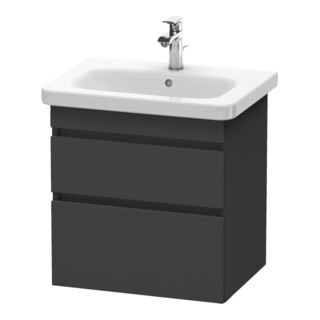 Duravit Waschtischunterschrank DuraStyle 58x44,8cm, graph ma, 2 SchKa., wandhängend