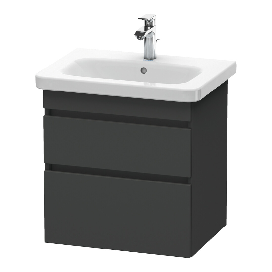 Duravit Waschtischunterschrank DuraStyle 58x44,8cm, graph ma, 2 SchKa., wandhängend