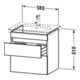 Duravit Waschtischunterschrank DuraStyle 58x44,8cm, graph ma, 2 SchKa., wandhängend