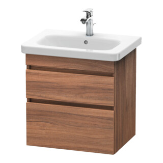 Duravit Waschtischunterschrank DuraStyle 58x44,8cm, Nussb Nat, 2 SchKa., wandhängend