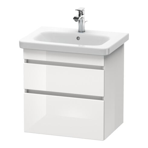 Duravit Waschtischunterschrank DuraStyle 58x44,8cm, Nussb Nat, 2 SchKa., wandhängend