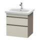 Duravit Waschtischunterschrank DuraStyle 58x44,8cm, tau/bas ma, 2 SchKa., wandhängend-1