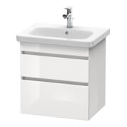 Duravit Waschtischunterschrank DuraStyle 58x44,8cm, we. hgl, 2 SchKa., wandhängend