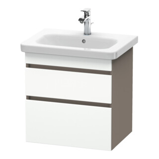 Duravit Waschtischunterschrank DuraStyle 58x44,8cm, we. m/bas ma, 2 SchKa., wandhängend