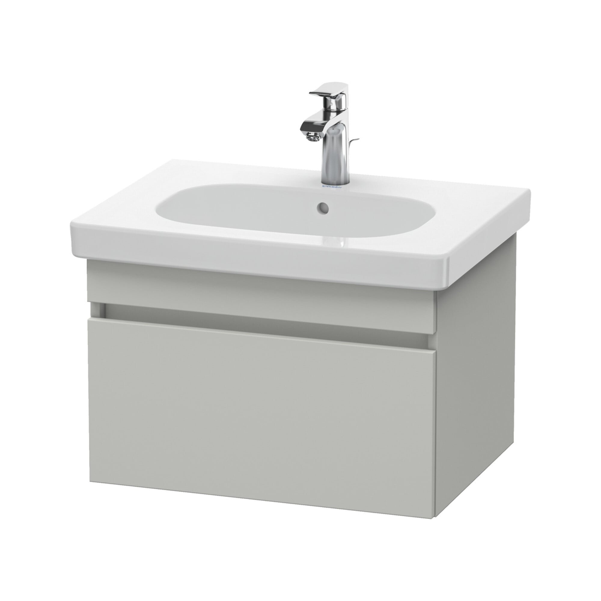Duravit Waschtischunterschrank DuraStyle 60x45,3cm, betongr ma, 1 Ausz., wandhängend