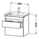 Duravit Waschtischunterschrank DuraStyle 60x45,3cm, E na/we ma, 2 SchKa., wandhängend