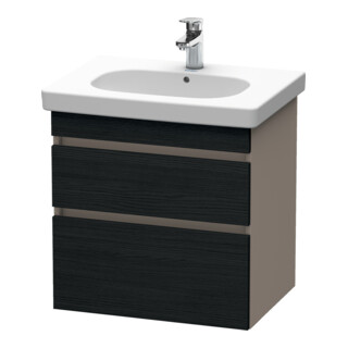 Duravit Waschtischunterschrank DuraStyle 60x45,3cm, E sw/Bas ma, 2 SchKa., wandhängend