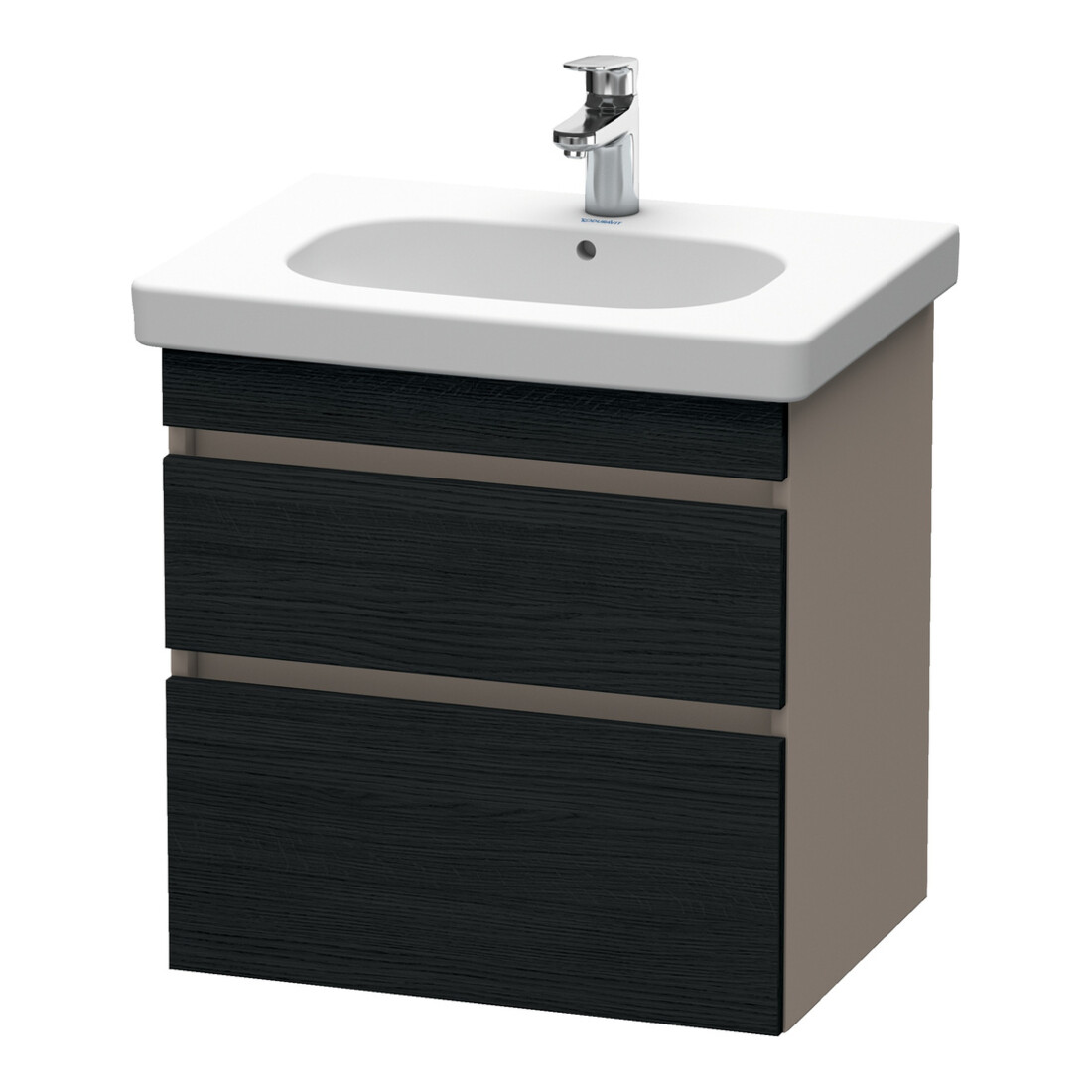 Duravit Waschtischunterschrank DuraStyle 60x45,3cm, E sw/Bas ma, 2 SchKa., wandhängend