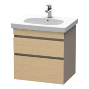 Duravit Waschtischunterschrank DuraStyle 60x45,3cm, Ei nat/b ma, 2 SchKa., wandhängend