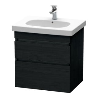 Duravit Waschtischunterschrank DuraStyle 60x45,3cm, Ei sw, 2 Schubk., wandhängend