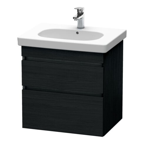 Duravit Waschtischunterschrank DuraStyle 60x45,3cm, Ei sw, 2 Schubk., wandhängend
