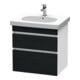 Duravit Waschtischunterschrank DuraStyle 60x45,3cm, Ei sw/we ma, 2 SchKa., wandhängend-1