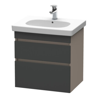 Duravit Waschtischunterschrank DuraStyle 60x45,3cm, gra m/bas ma, 2 SchKa., wandhängend