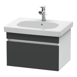 Duravit Waschtischunterschrank DuraStyle 60x45,3cm, gra m/we ma, 1 Ausz., wandhängend