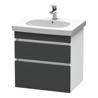 Duravit Waschtischunterschrank DuraStyle 60x45,3cm, gra m/we ma, 2 SchKa., wandhängend