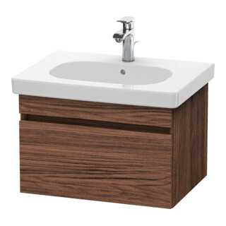Duravit Waschtischunterschrank DuraStyle 60x45,3cm, Nussb dkl., 1 Ausz., wandhängend