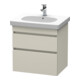 Duravit Waschtischunterschrank DuraStyle 60x45,3cm, Tau, 2 SchKa., wandhängend-1