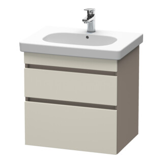 Duravit Waschtischunterschrank DuraStyle 60x45,3cm, tau/bas ma, 2 SchKa., wandhängend