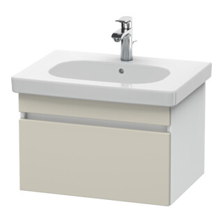 Duravit Waschtischunterschrank DuraStyle 60x45,3cm, tau/we ma, 1 Ausz., wandhängend