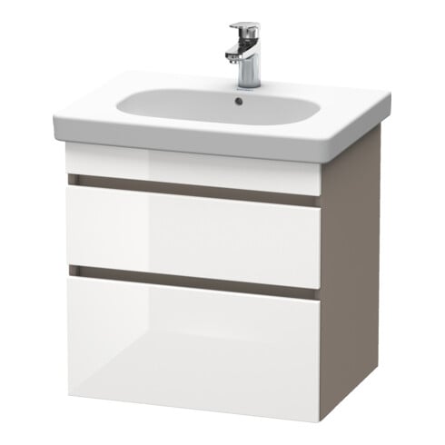 Duravit Waschtischunterschrank DuraStyle 60x45,3cm, we. hg/b ma, 2 SchKa., wandhängend